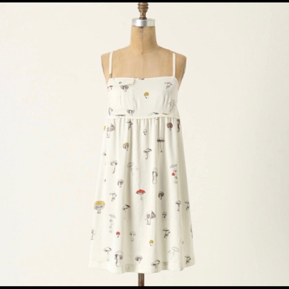 Anthropologie-Lilka dress w/ whimsical mushrooms